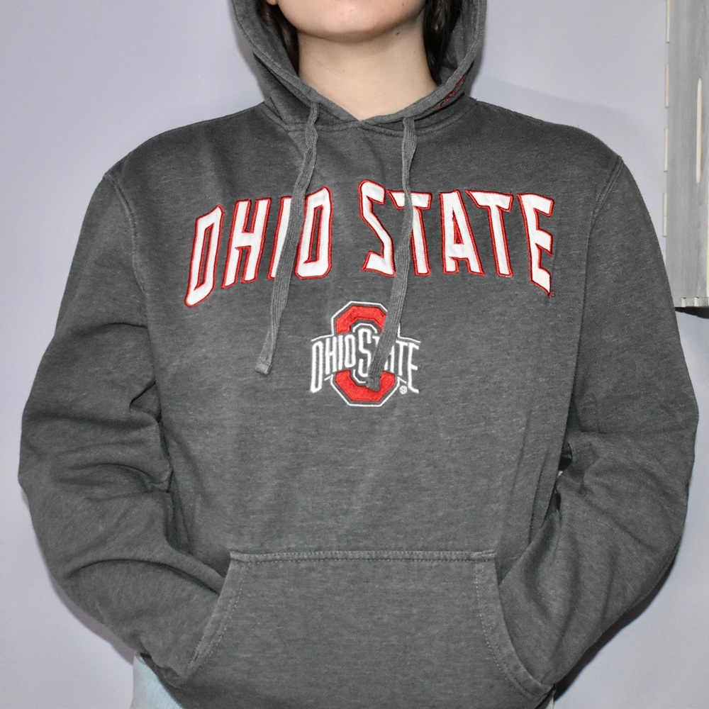 Gray Ohio State University OSU Buckeyes Hoodie/Sweatshirt